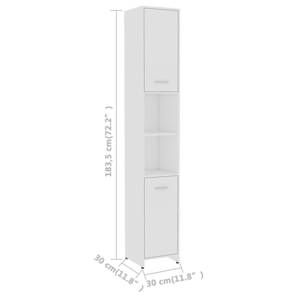 Black Chipboard Bathroom Cabinet C54394