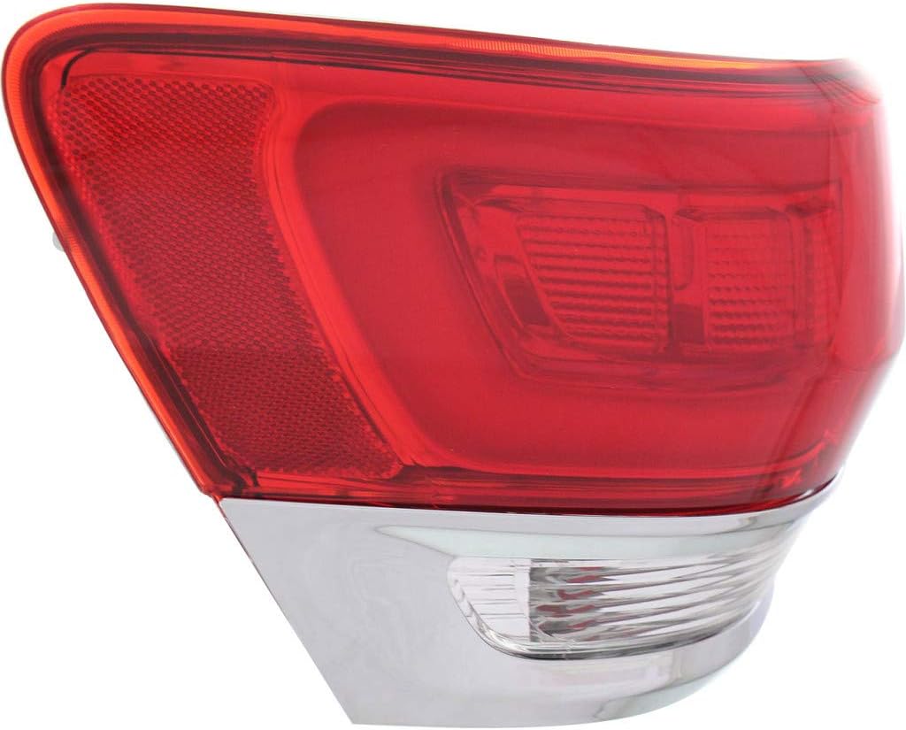 Outer Tail Light Assembly Driver Side with Chrome Trim U303158