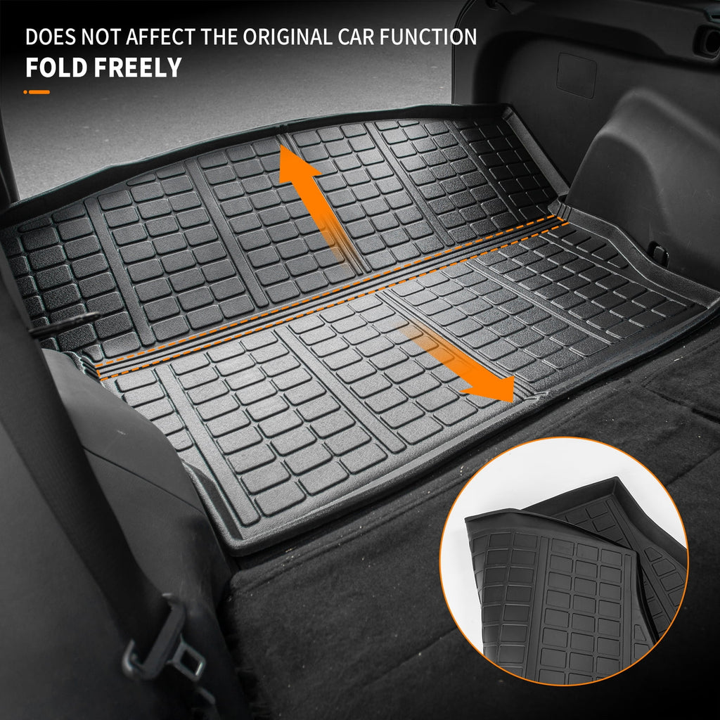 TPE Cargo Liner Trunk Floor Mats for Toyota Rav4 (Set of 4 Mats) U90789
