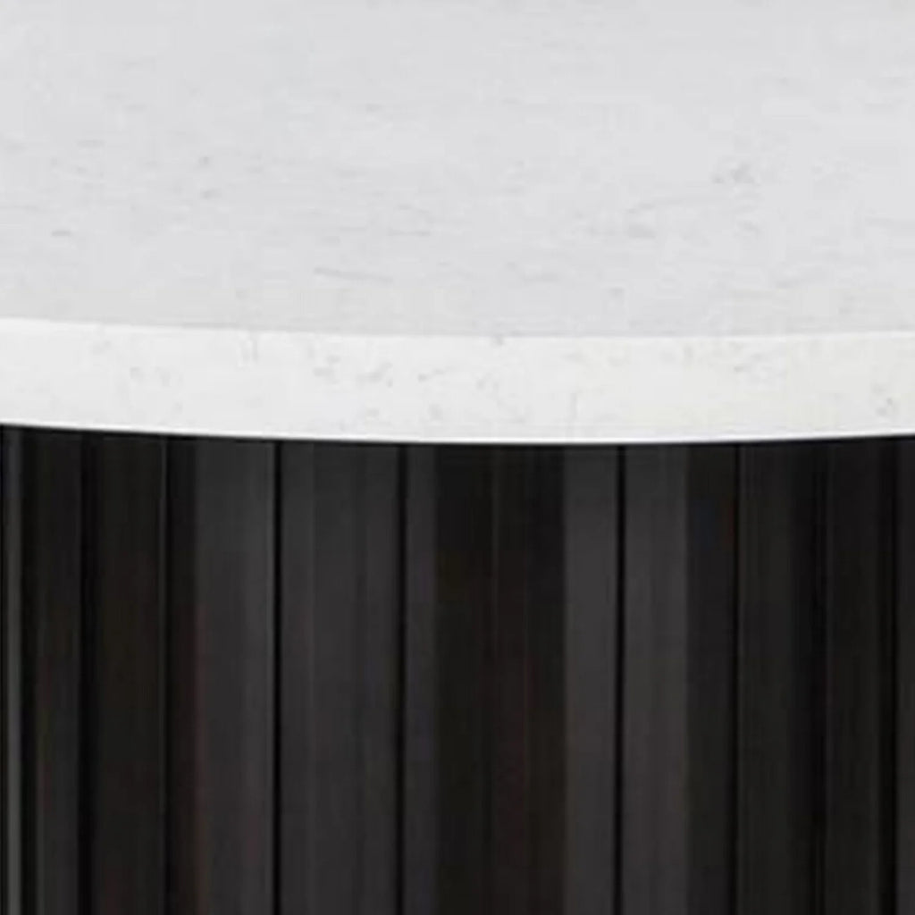 Espresso Brown Wood Round Dining Table K304