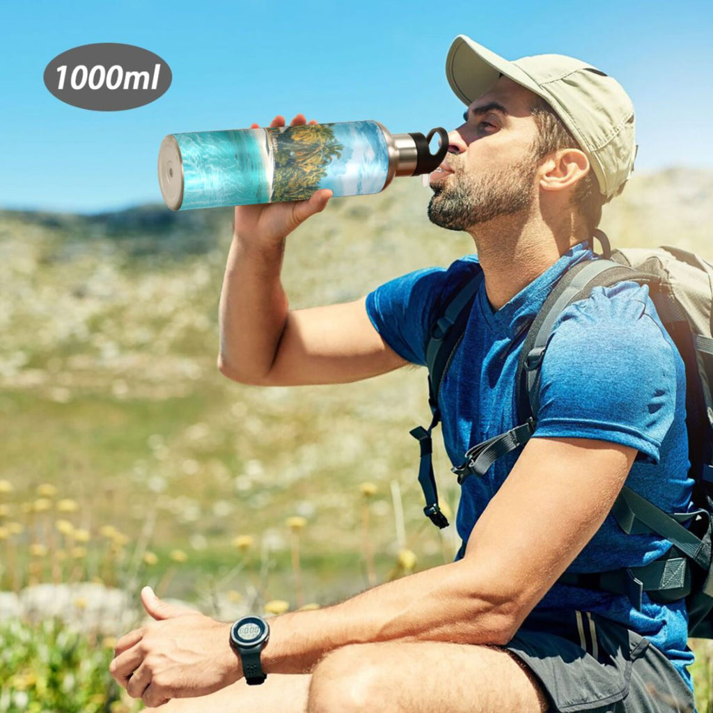 20 oz Insulated Stainless Steel Water Bottle with Straw Lid F9960