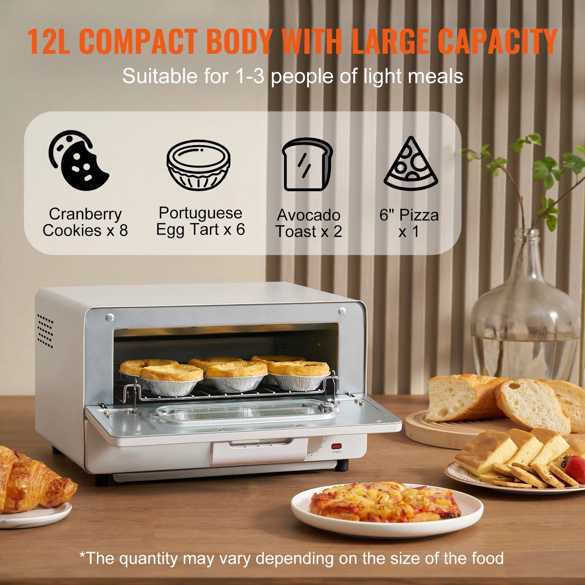 12L 1300W 5 In 1 Convection Oven Y228667