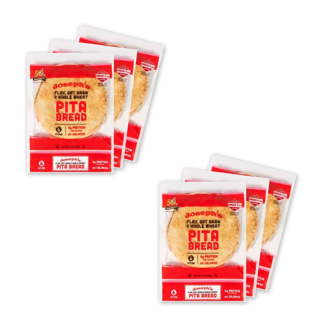 Low Net Carb Flax Pita Bread 6 Pack C1593