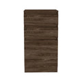 Dark Walnut Manufactured Wood 2 Drawer Chest F70996