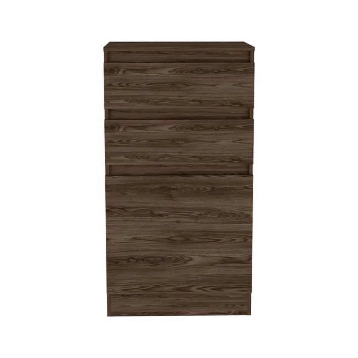 Dark Walnut Manufactured Wood 2 Drawer Chest F70996